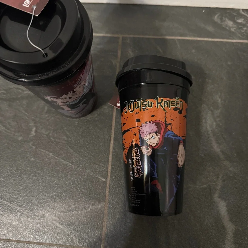 Jujutsu Kaisen 20oz Travel Tumbler Cup Set 2pk Yuji Itadori Nobara Sukuna‎ New